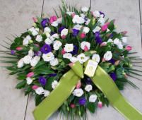 cuscino fiori recisi per lutto